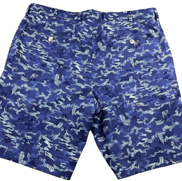Peter Millar Crown Sport Performance Golf Shorts Mens Size 34 Navy $115 - Picture 2 of 9